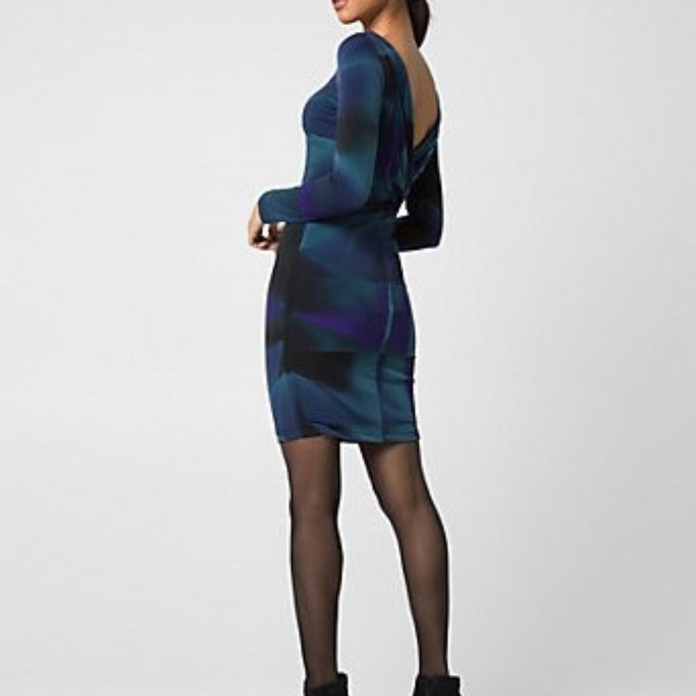 New with tags  Le Chateau  blue cocktail dress .MADE IN CANADA